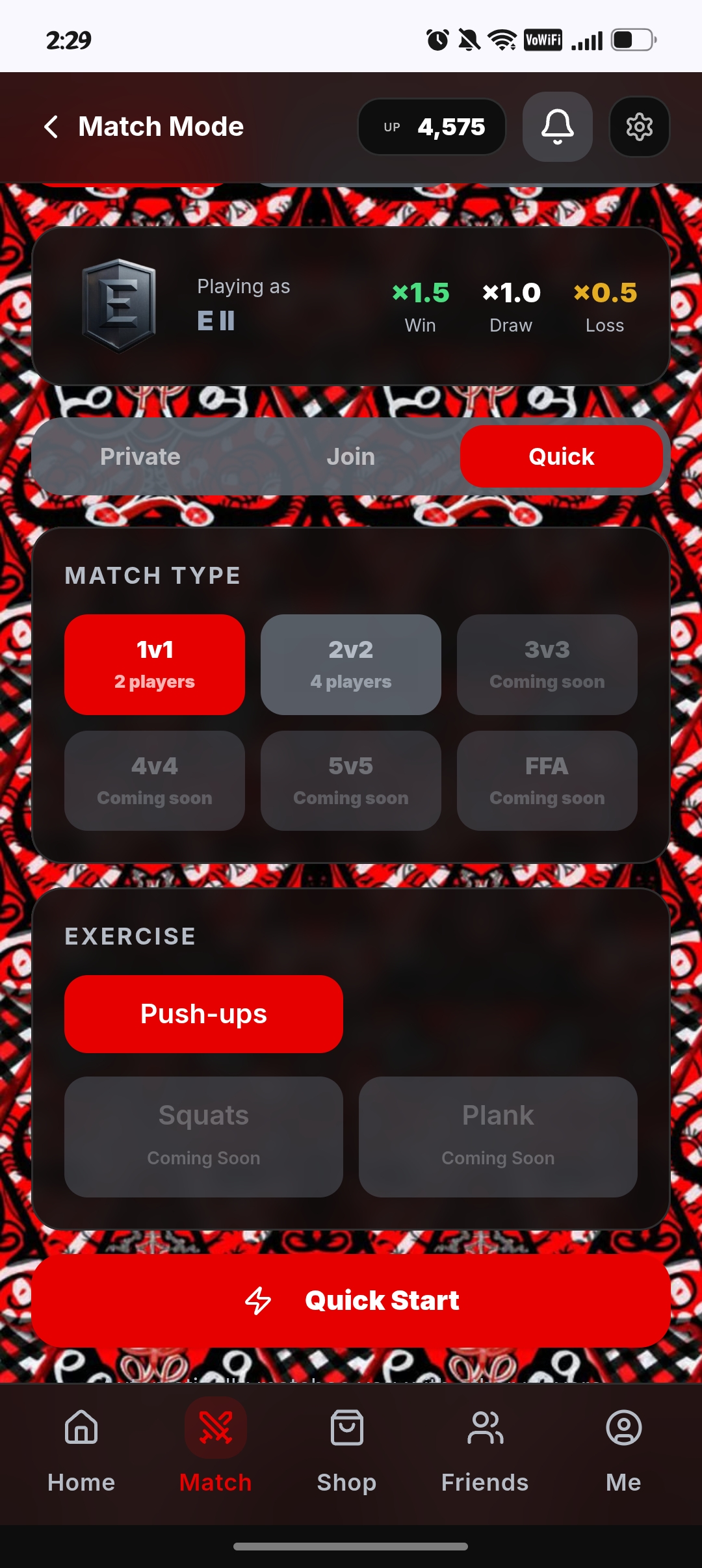 ARCK match mode